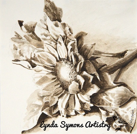 Sunflowers Sepia Graph WR - Copy